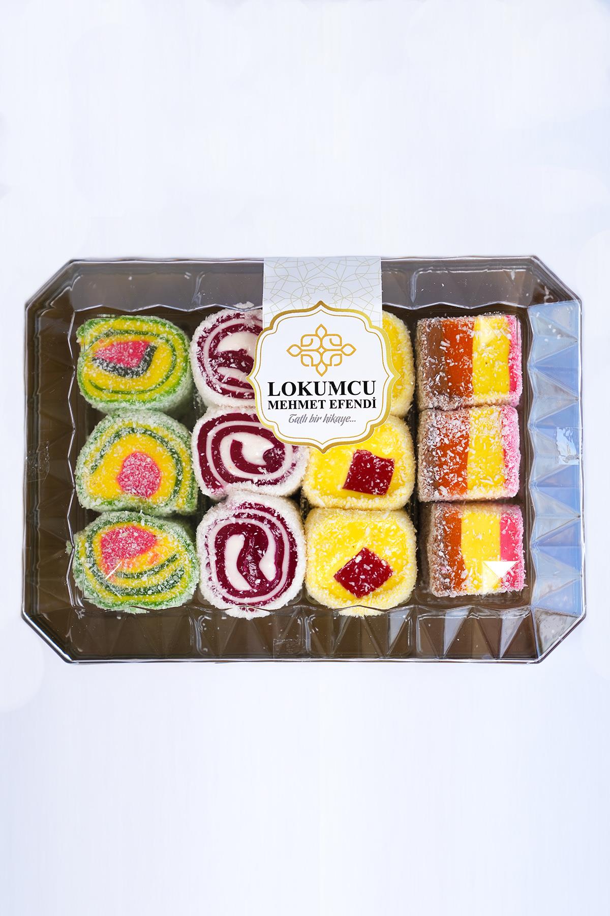 500 Gr Şeffaf Paketli Meyve Aromalı Lokum