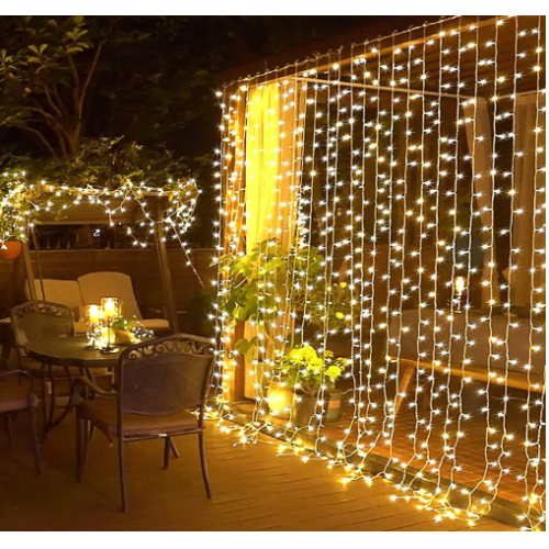 2x2 Metre Perde Led Sarı Işık
