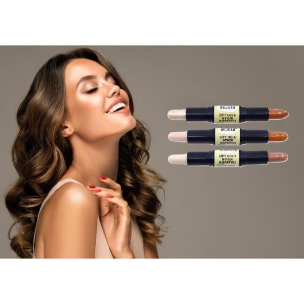 3'lü Çift Uçlu Stick Kapatıcı Seti