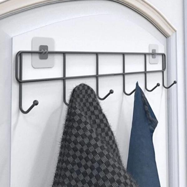 6'lı Yapışkanlı Kapı Arkası Askı