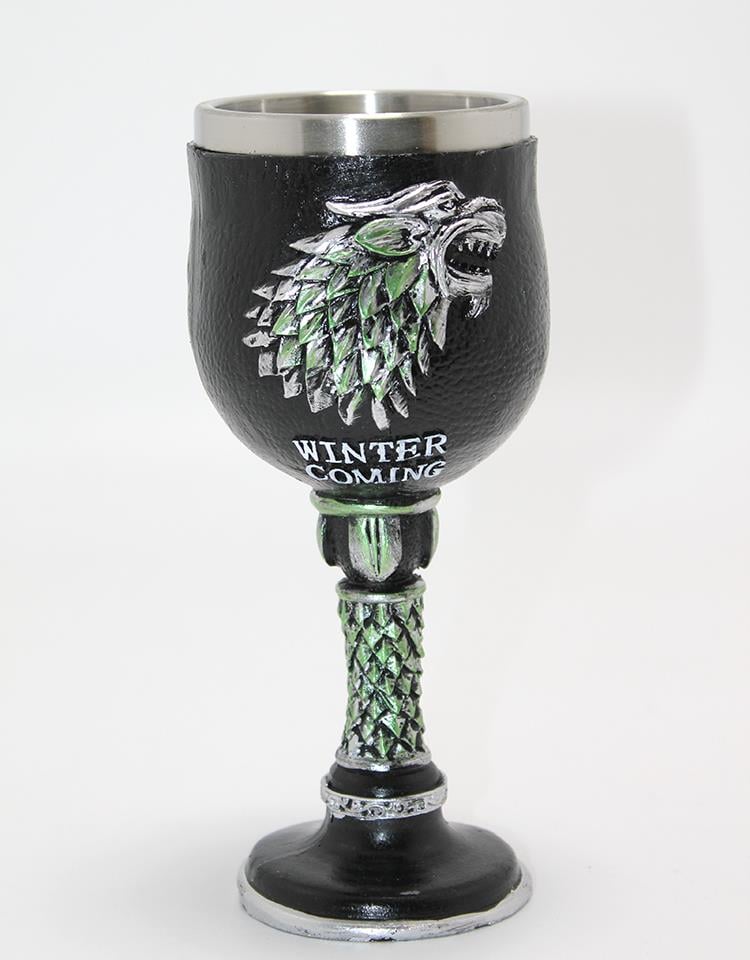 Game Of Thrones House Stark 3D Kabartmalı Çelik Kadeh Bardak