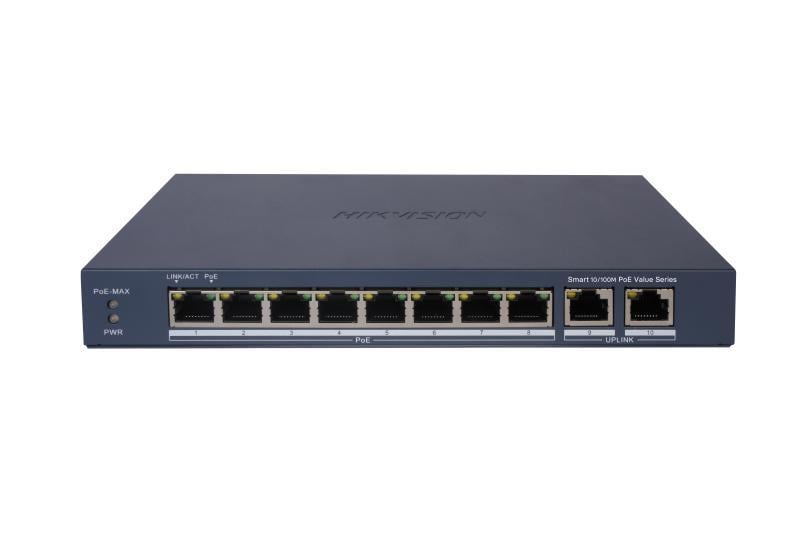 HIKVISION DS-3E1310P-EI/M 8XFE+2GE 60W POE SWITCH