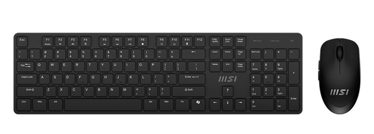 MSI FORGE K200 WIRELESS COMBO SIYAH KLAVYE MOUSE S