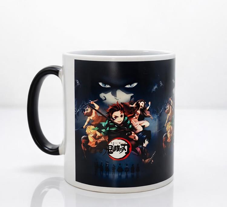 Porselen Renk Değiştiren Demon Slayer Kupa Bardak - Model 2