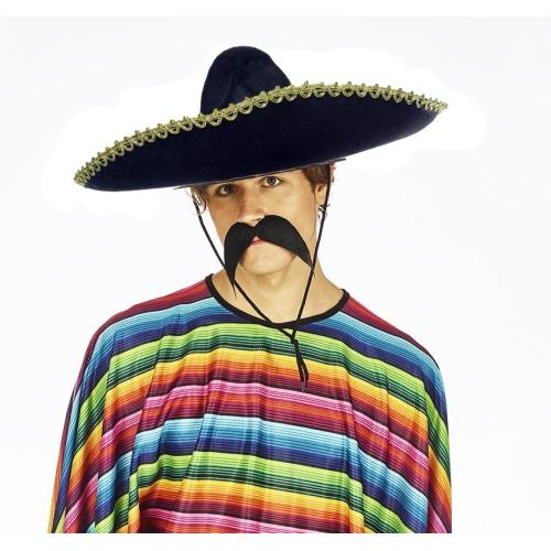 Sombrero Meksika Şapkası Altın Şeritli Yetişkin Boy