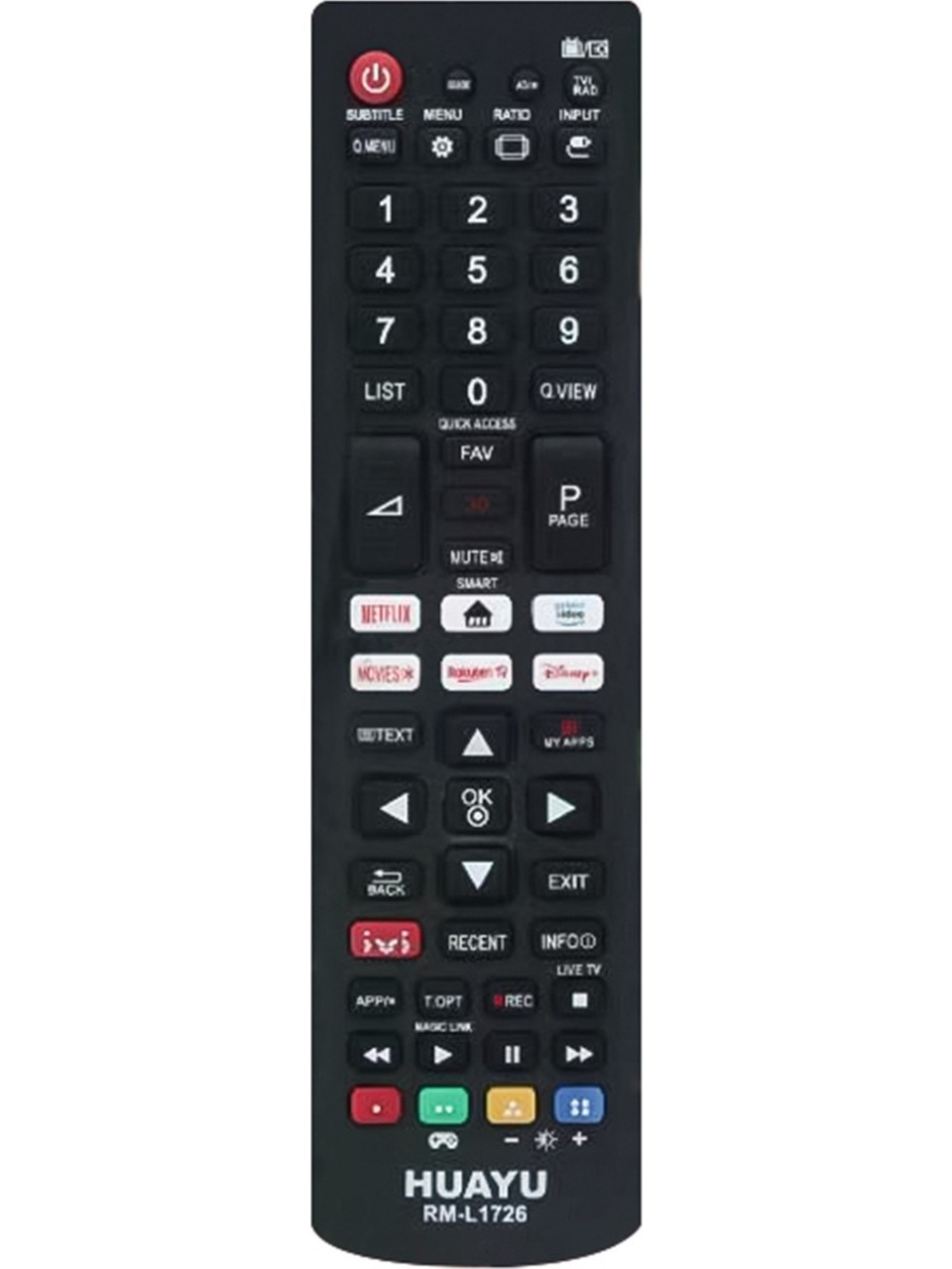 Huayu Kl Rm- L1726 Lg Lcd-Led Tv Kumanda Blisterli