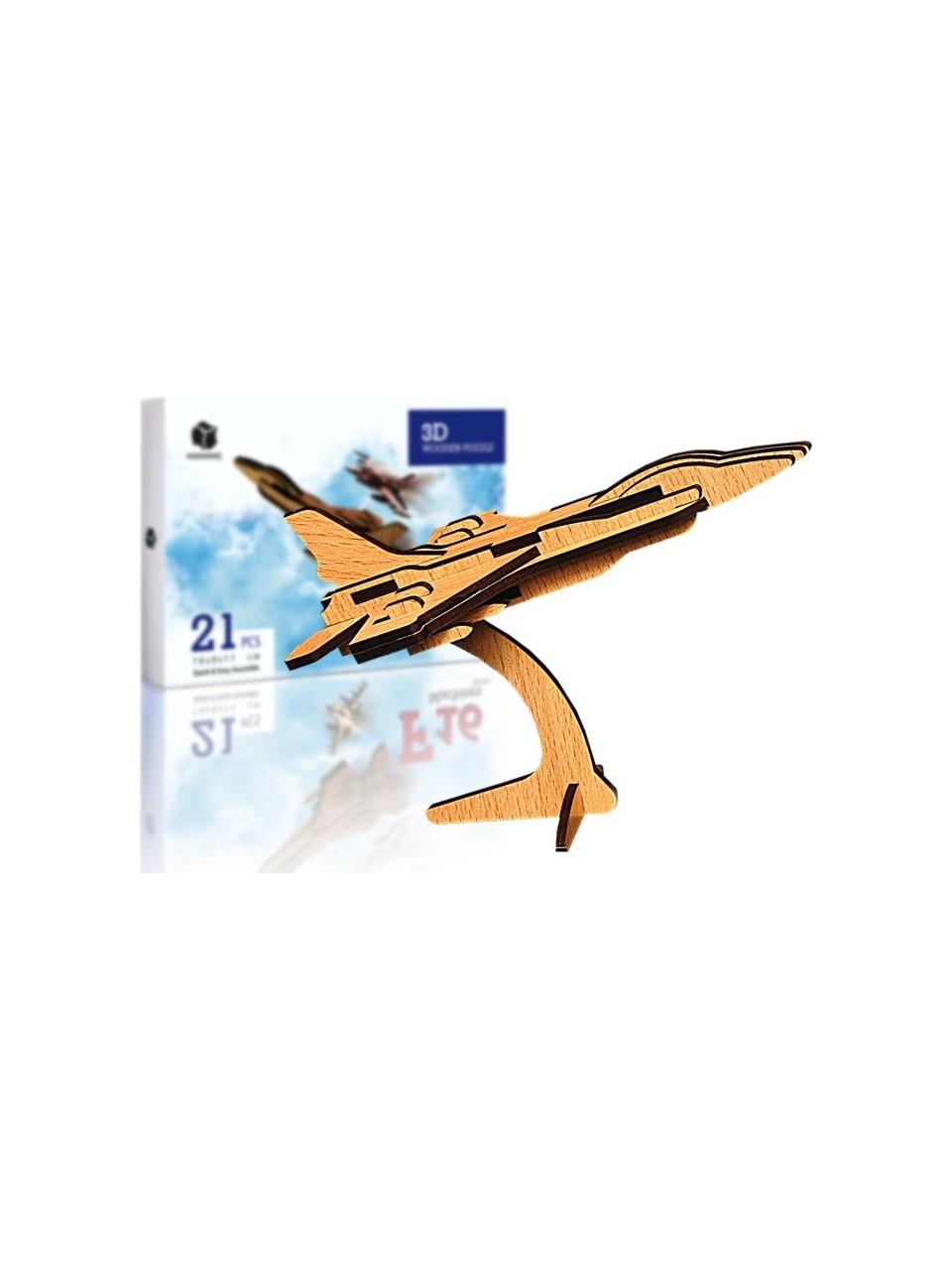Pershang F16 Uçağı 21 Parça Ahşap 3D Puzzle