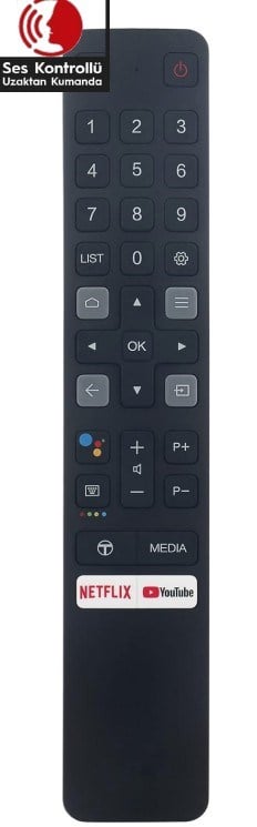 TCL Android Led Tv Kumanda Ses Komutlu OZT 308-TG