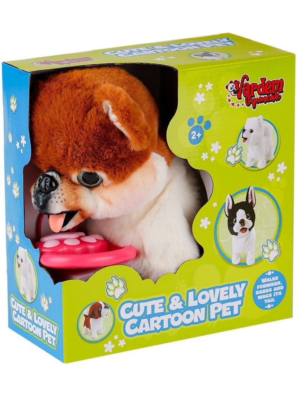 Vardem PR66699-26 Yürüyen Tasmalı Peluş Köpek