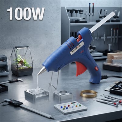 100W Sıcak Silikon Tabancası - Elektrikli - 11 mm Mum Silikon Uyumlu