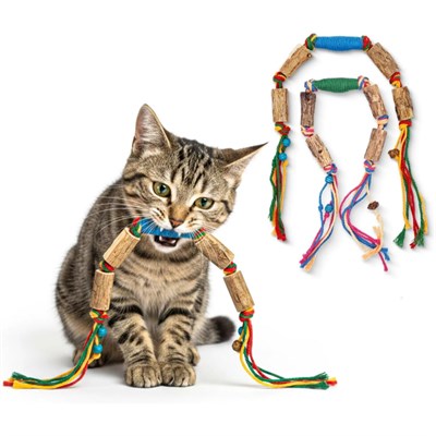 Matatabi Kedi Oyuncağı - Doğal Çiğneme Oyuncağı - Pamuk İp
