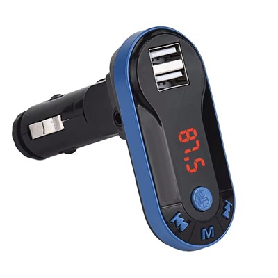 HELLO HL-19683 BT-FM MODULATÖR ÇİFT USB/SD/MP3 12-24 VOLT HAFIZASIZ BLUETOOTH FM TRANSMITTER  3.97