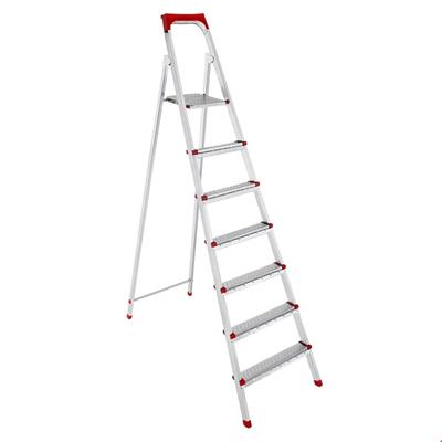 Perilla Profil Merdiven GI200 11005 5+1 Basamaklı Metal Klasik Yapı Gümüş Gri Renkli