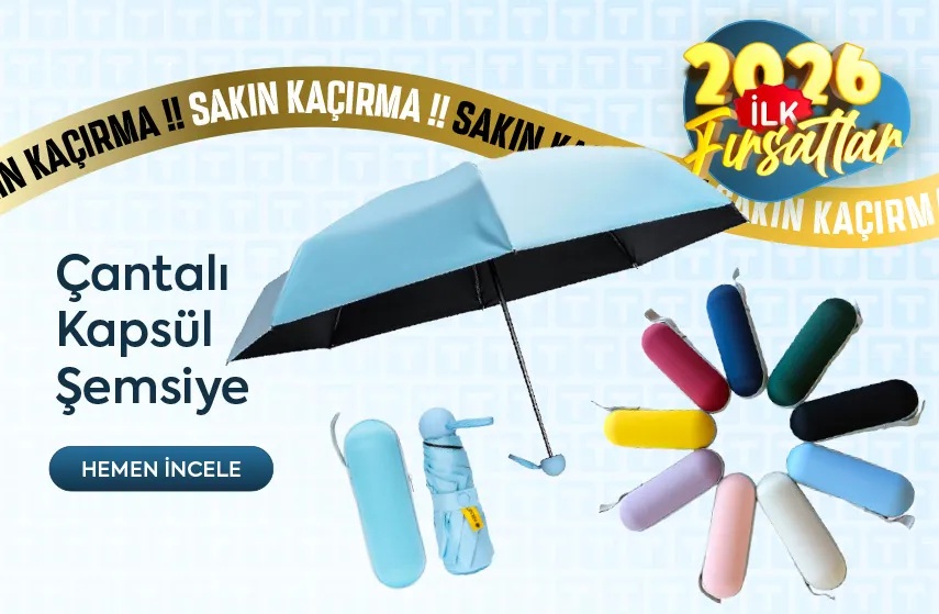Çantalı Kapsül Şemsiye
