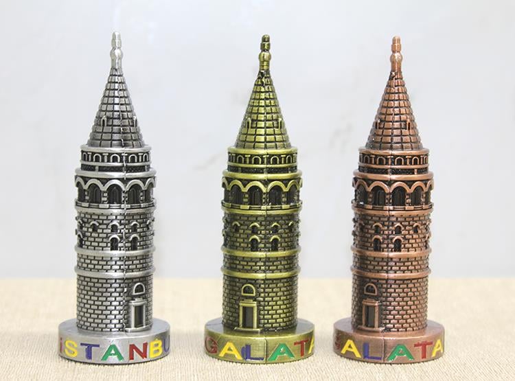 10 cm Metal Galata Kulesi