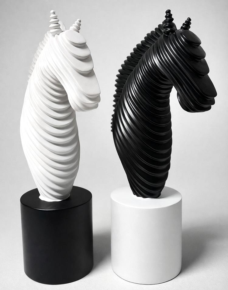 25x14 cm Özel Tasarım Polyester At Büstü