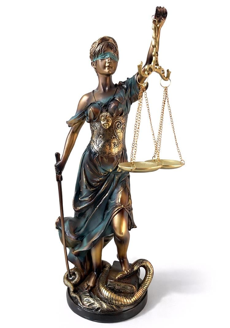 55x17 cm Polyester Adalet Biblosu