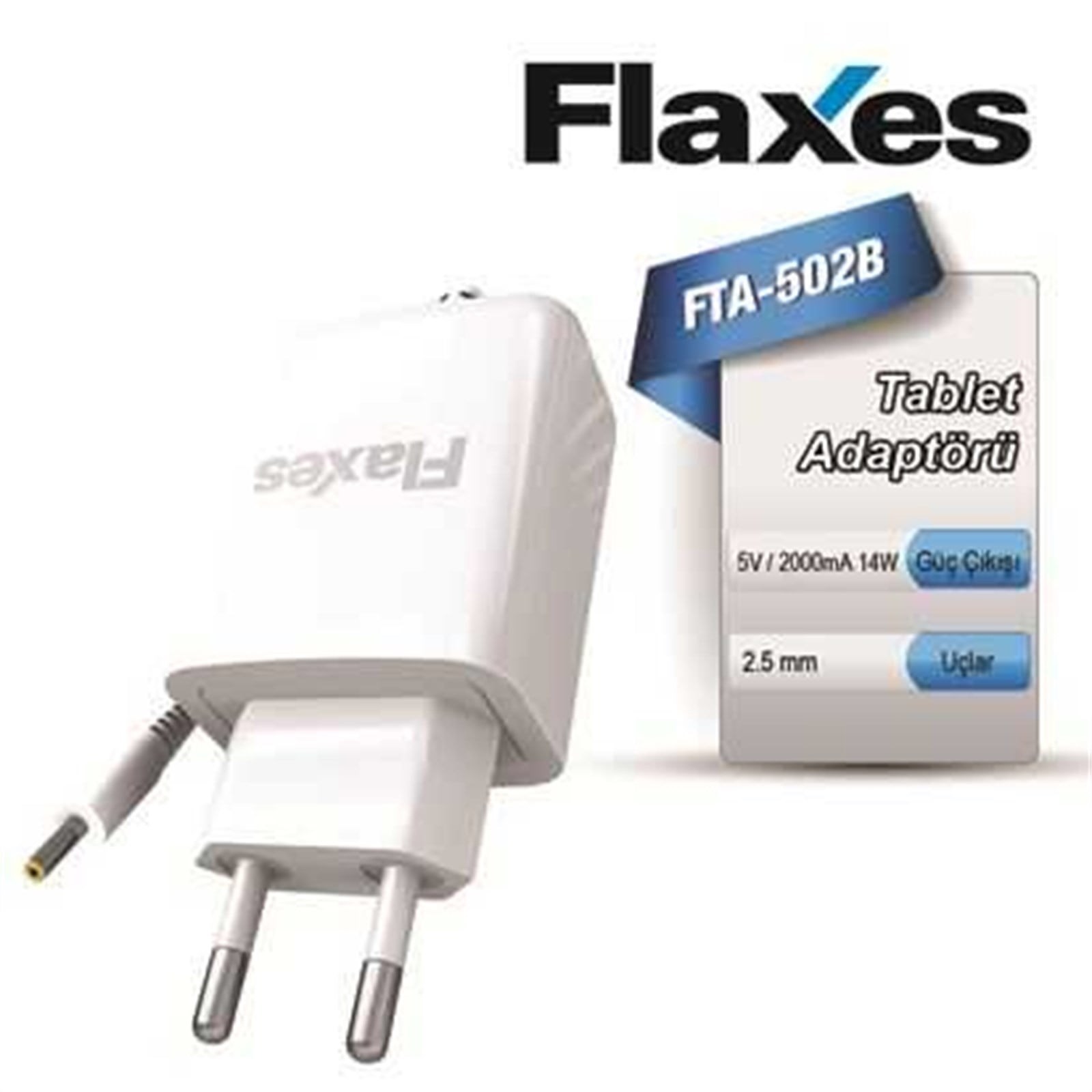 Adaptör Tablet Flaxes 5V-2 A Apfel Beyaz