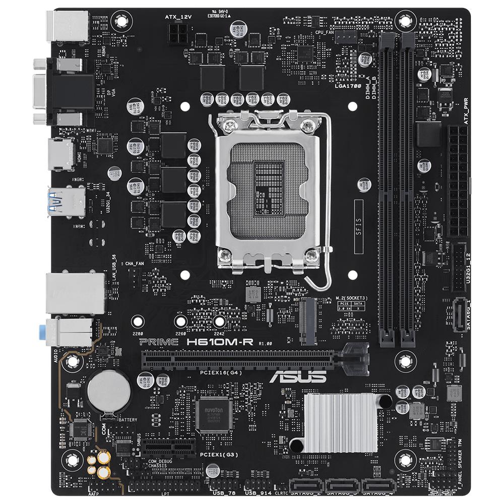 ASUS PRIME H610M-R D5-SI  DDR5 3200(OC) MATX 1700P