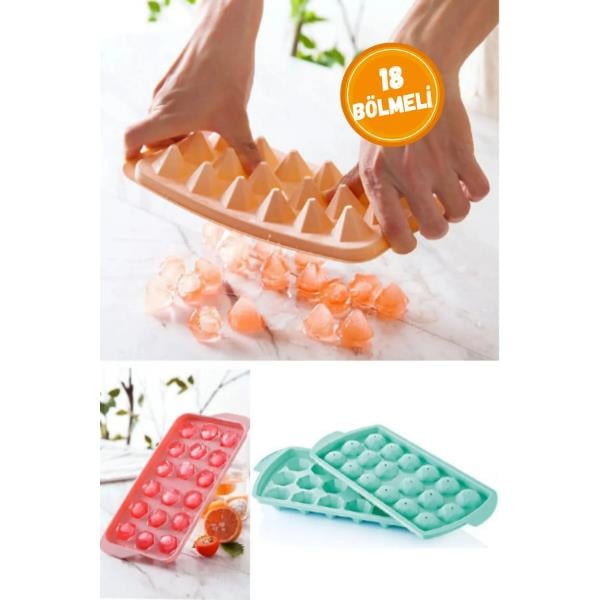 Elmas 18 Bölmeli Buz Kalıbı