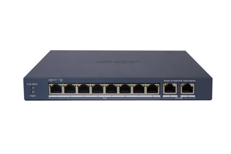 HIKVISION DS-3E1310P-EI/M 8XFE+2GE 60W POE SWITCH