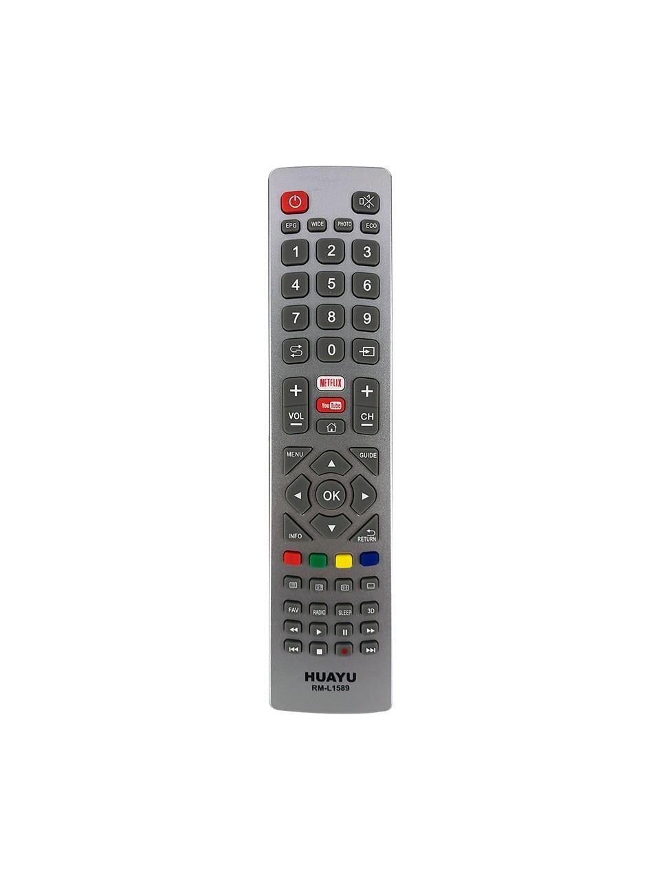 Huayu Kl RM-L1589 Sharp Aquos Netflıx-Youtube Tuşlu Lcd-Led Unıversal Kumanda