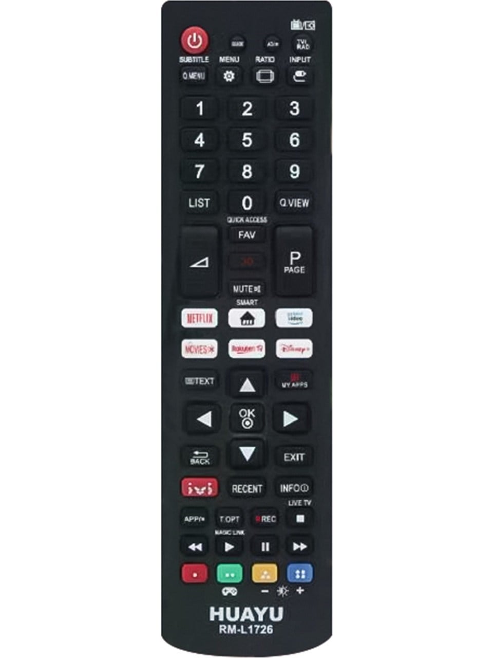 Huayu Kl Rm- L1726 Lg Lcd-Led Tv Kumanda Blisterli