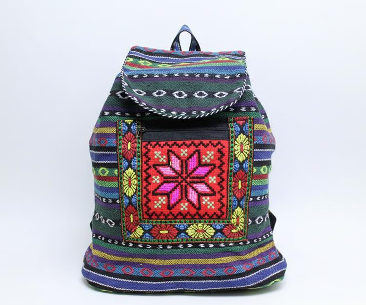 Kilim Desenli Sırt Çantası