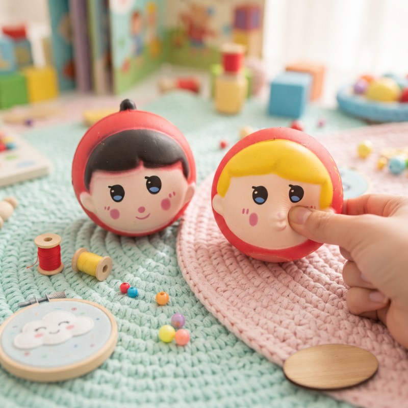 Kırmızı Başlıklı Kız Tasarımlı Squishy - 12'li Paket - Karışık Model - Yumuşak Oyuncak