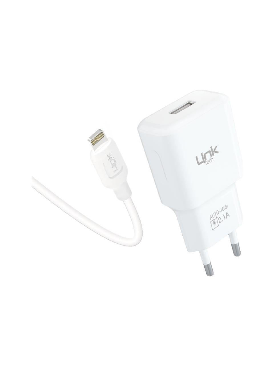 Linktech T442E Strong Eco Şarj Aleti ve Lightning Kablo Set 2.1A