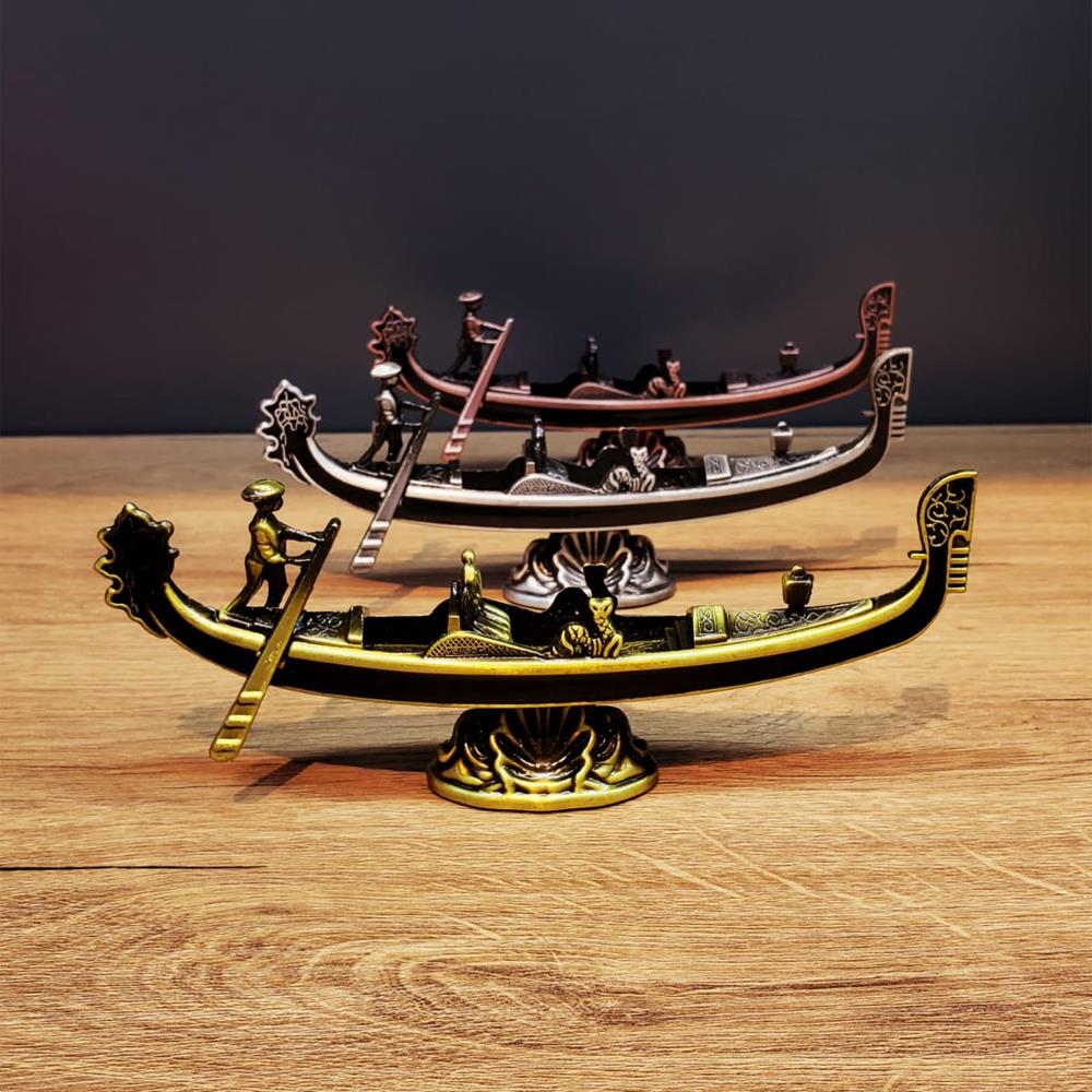 Metal Dekoratif Venedik Kayık