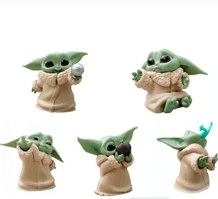 Mini Baby Yoda Figür 6 Adet