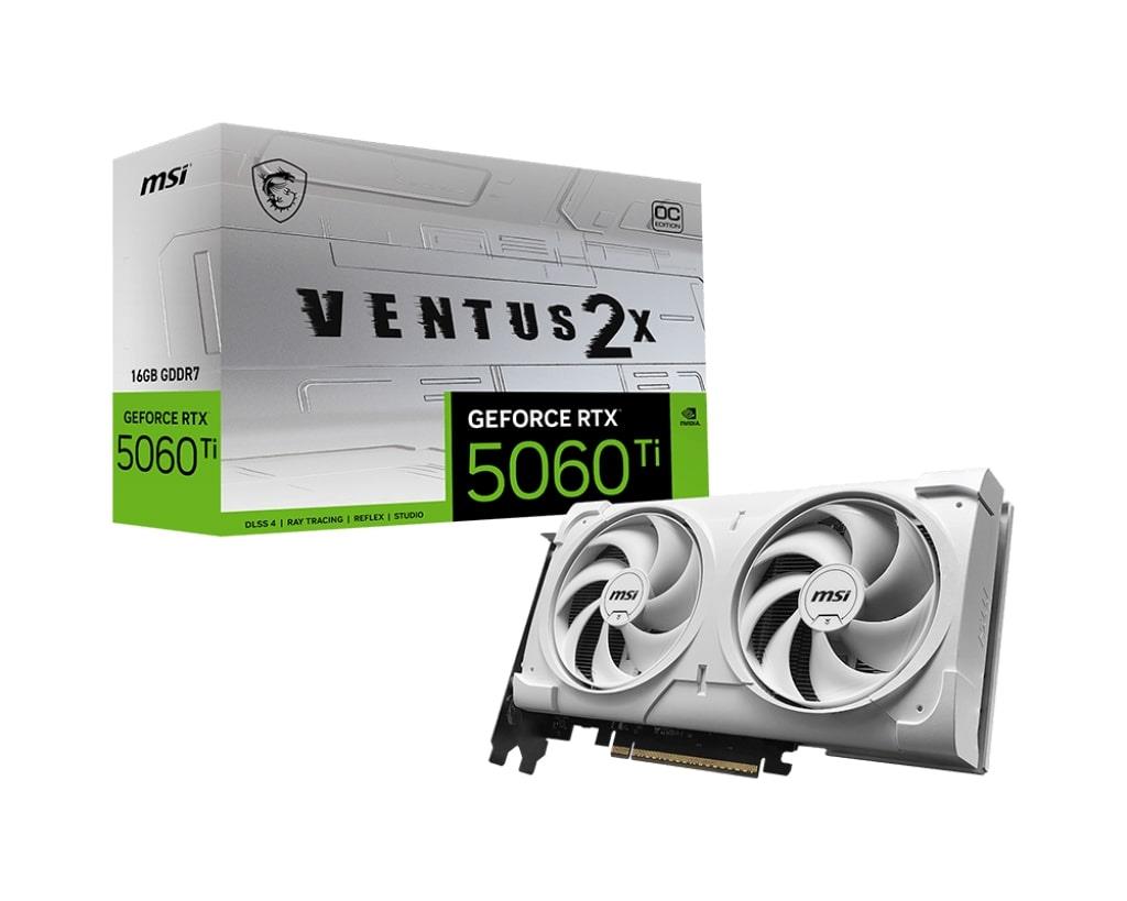 MSI GEFORCE RTX 5060TI 16G VENTUS 2X OC WHITE PLUS