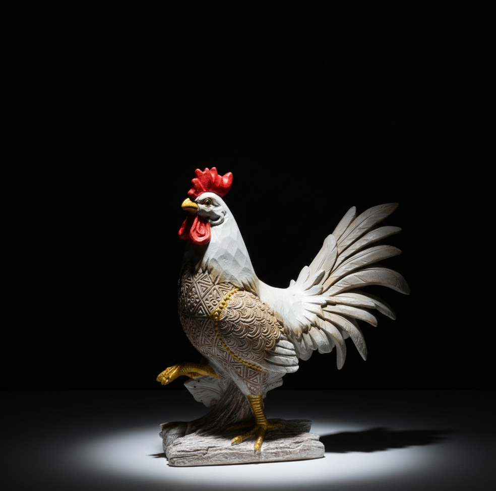 Özel Tasarım Polyester Horoz Figürü