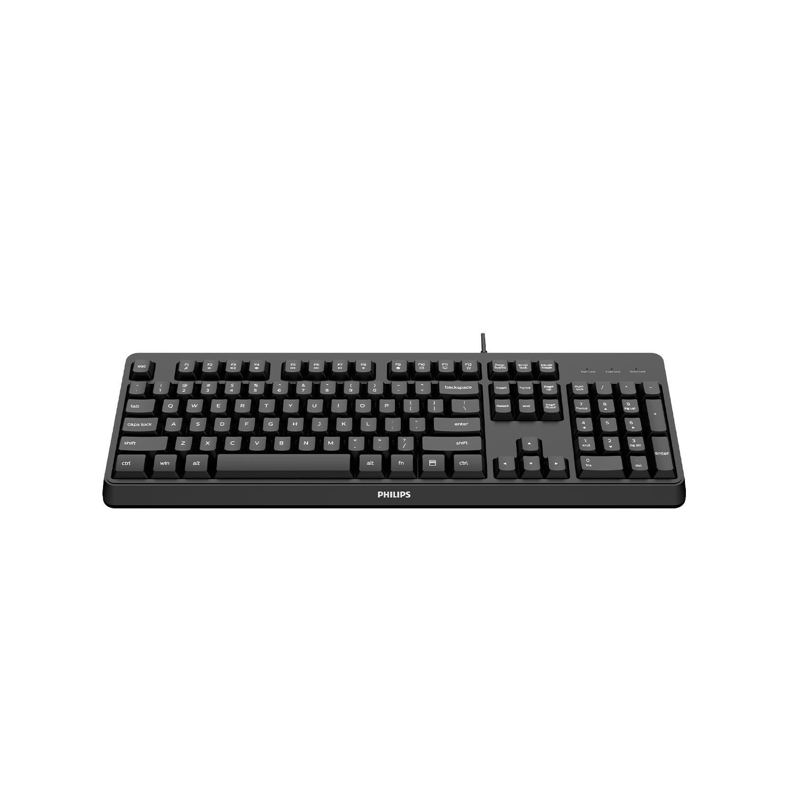 PHILIPS KABLOLU  KLAVYE SPK6207BLB SİYAH