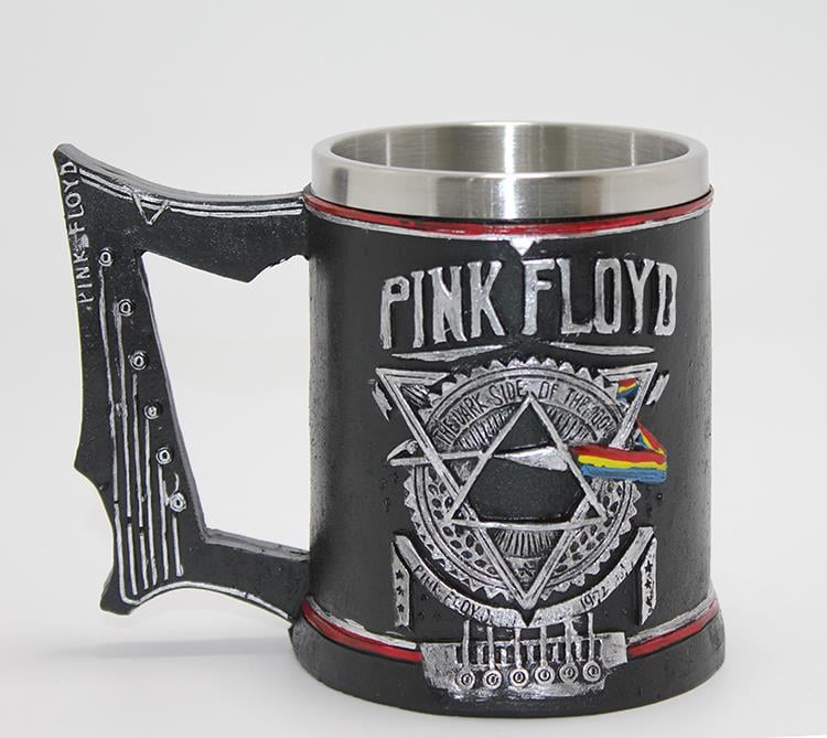 Pink Floyd Tasarım Kupa Bardak - 3D Kabartmalı -  Paslanmaz Çelik