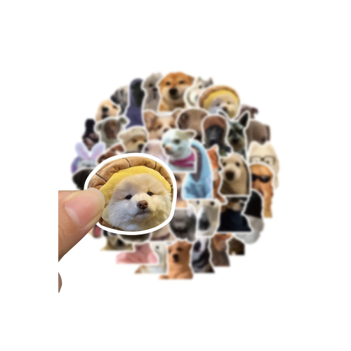 Sevimli Köpek Çıkartmaları Laptop Notebook Tablet Sticker Seti