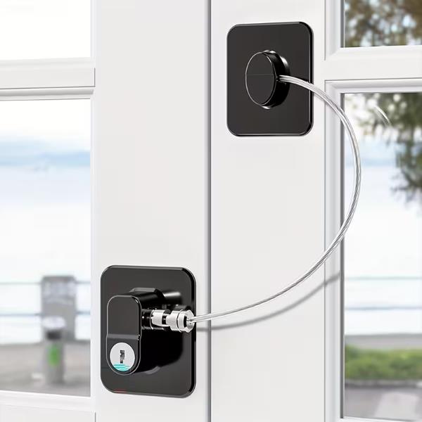 Siyah Plaka Halatlı Emniyet Kilidi