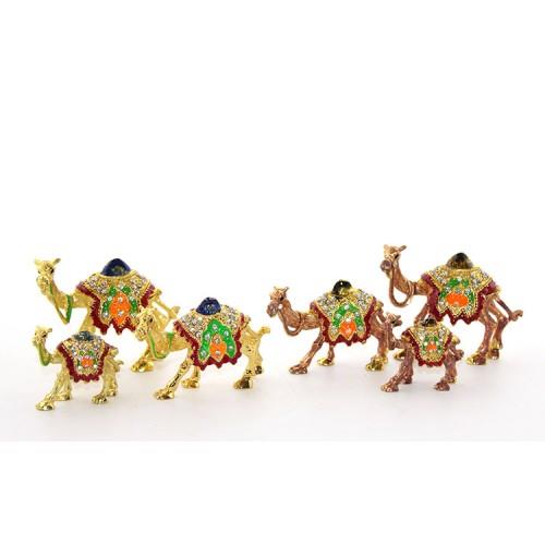 Swarovski Taşlı 3'lü Deve Seti Model 1