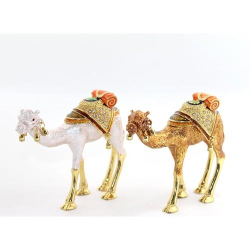 Swarovski Taşlı Tekli Deve Figürü Model 3