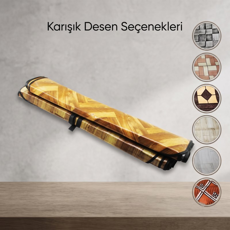 Zemin Koruyucu Soba Muşambası - 100x115 cm - Biyeli Kenar