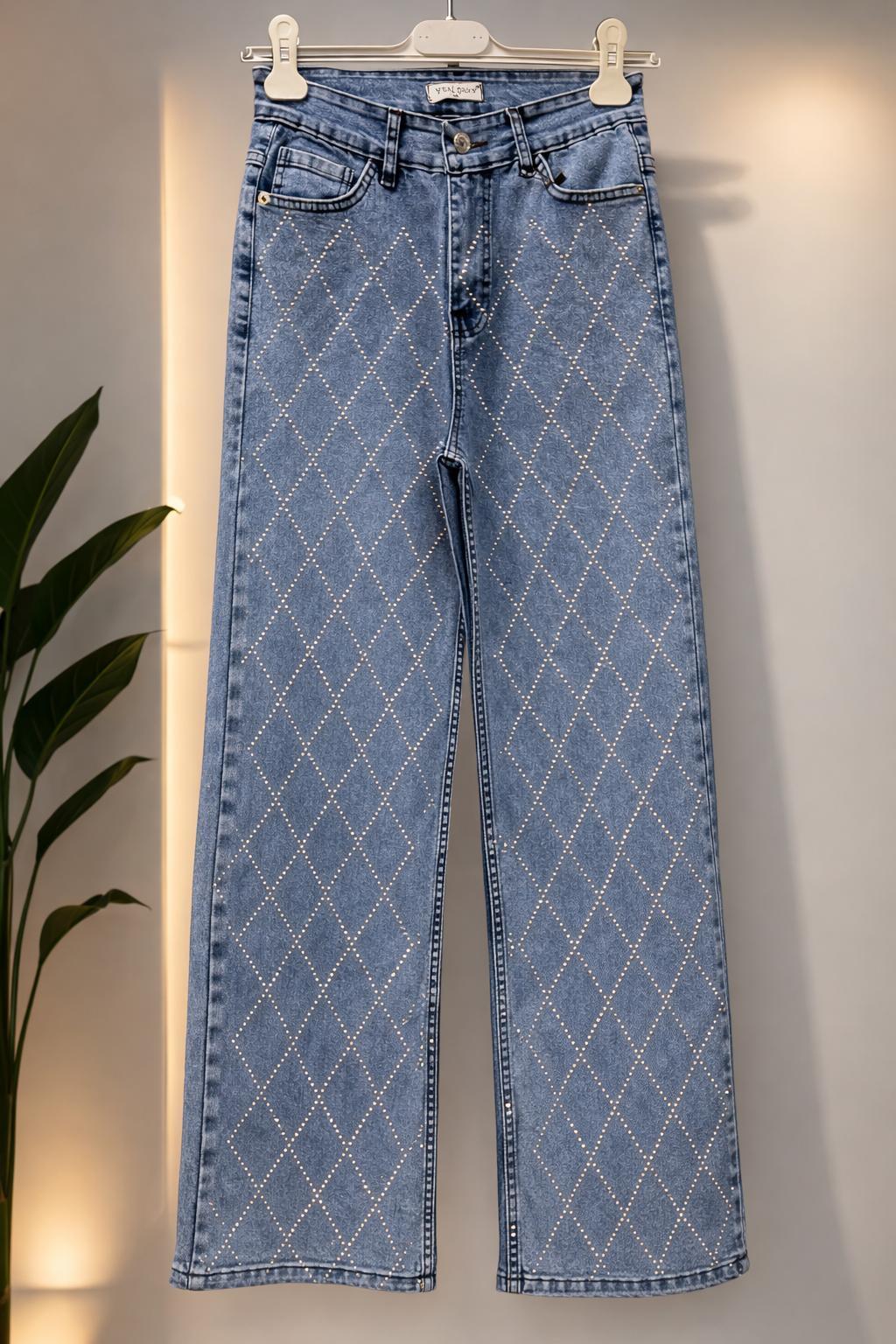 1419 TAŞLI PANTOLON MAVİ 