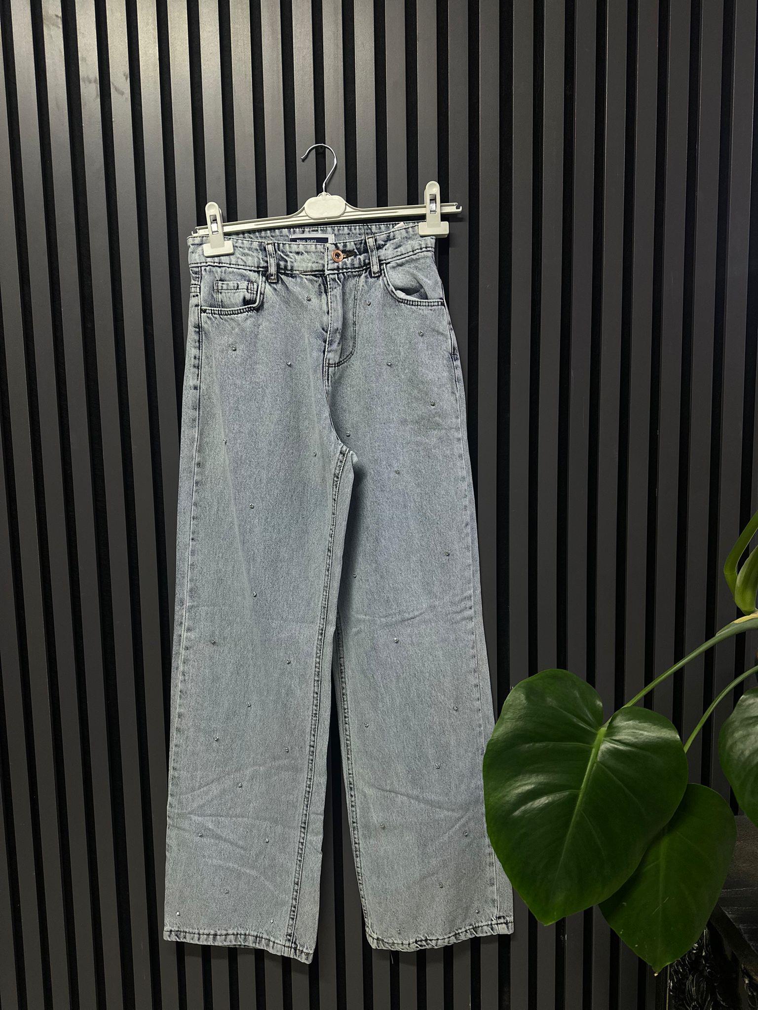 1485 TAŞLI GENİŞ PAÇA PANTOLON 