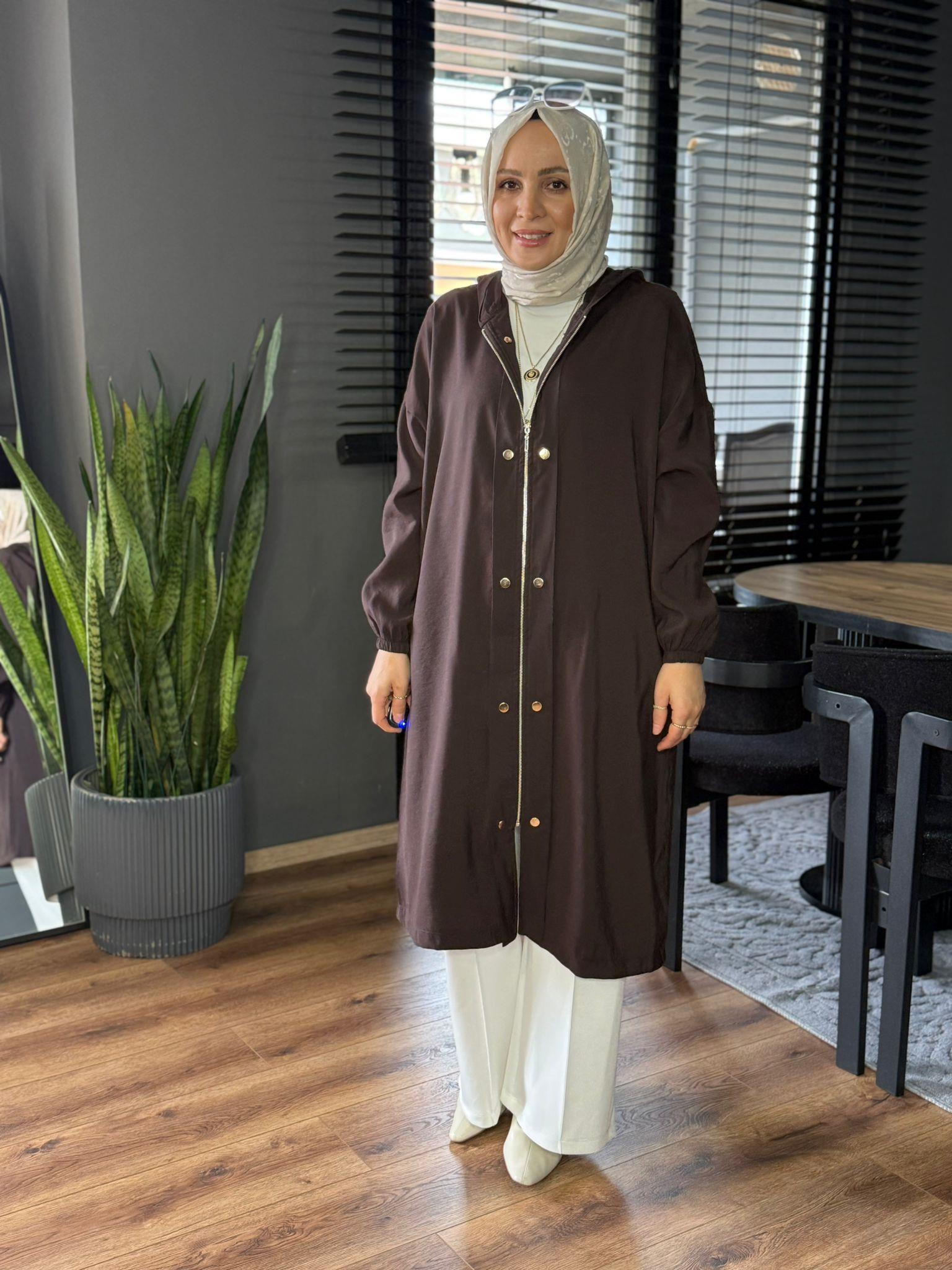 15251 ÇIT ÇIT DETAY ARA BOY KAP KAHVERENGİ 
