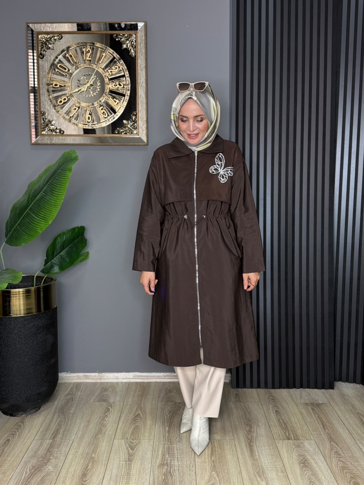15257 KELEBEK KAP KAHVERENGİ 