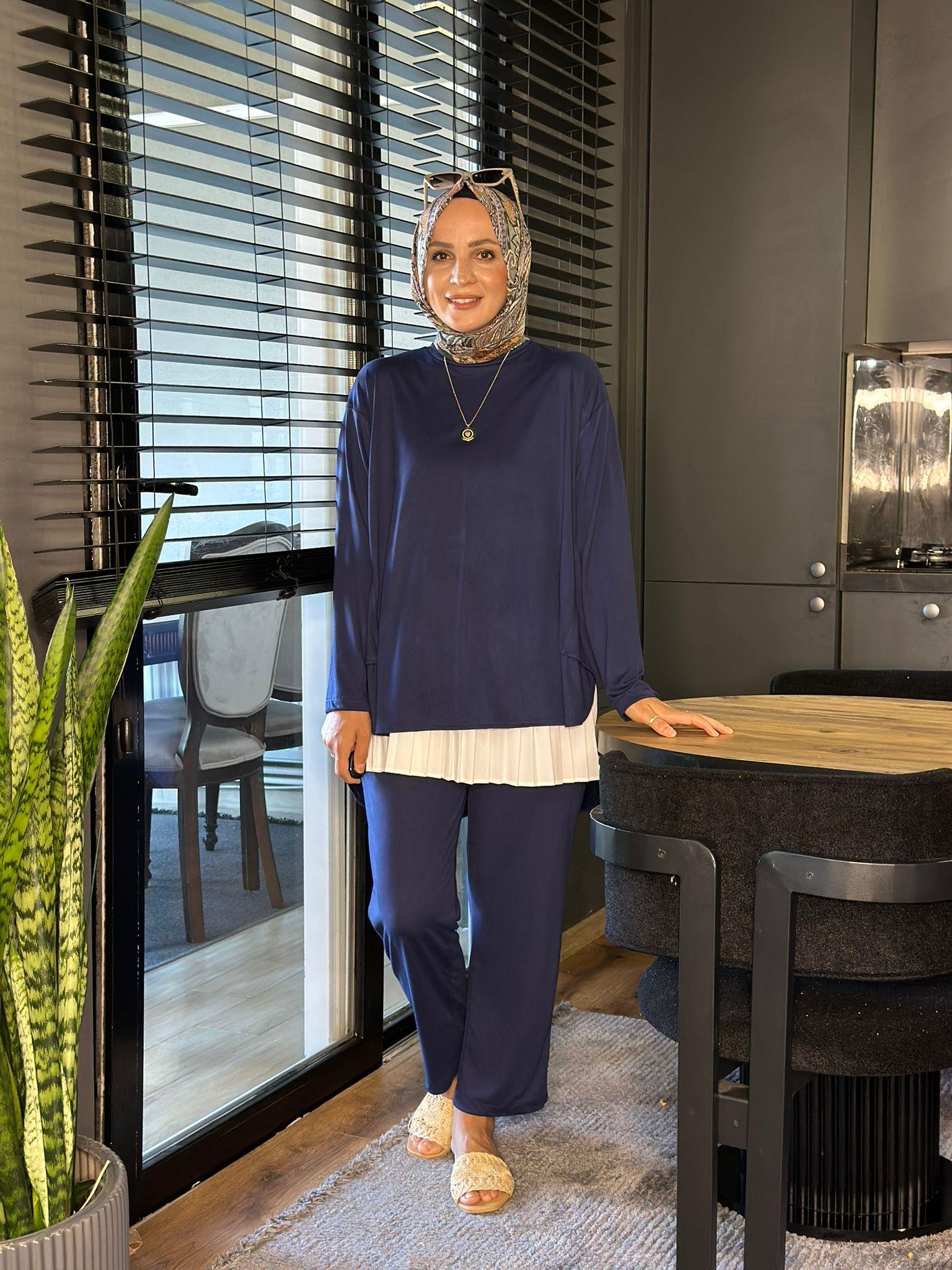 22746 YIRTMAÇLI OYSHO TAKIM MAVİ 