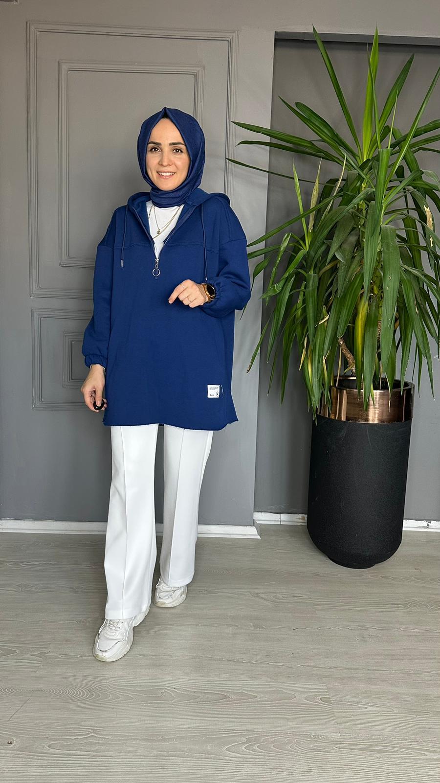 24148 FERMUARLI SWEET LACİVERT L-XL