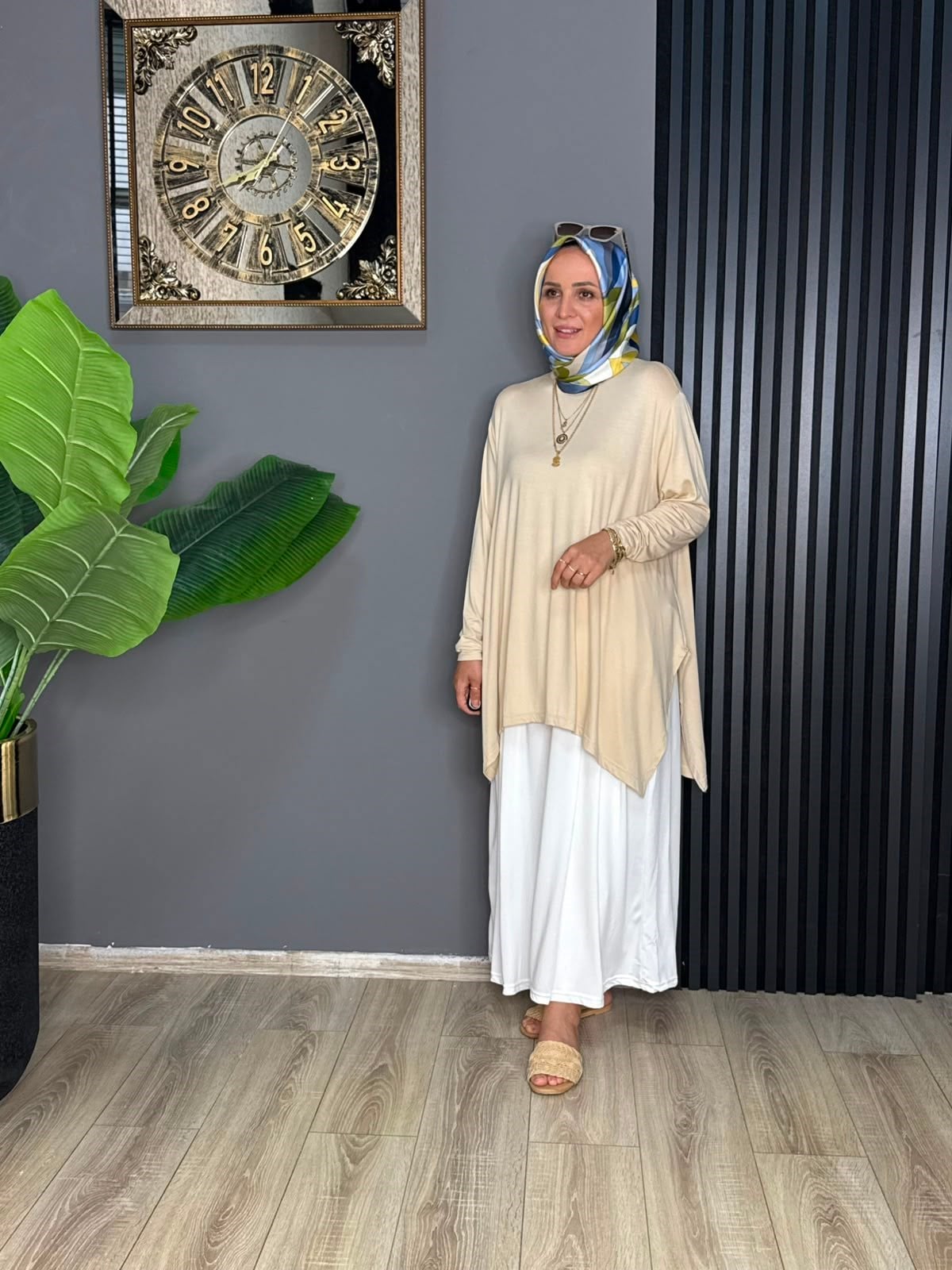 24278  PENYE KUMAŞ TUNİK BEJ STD