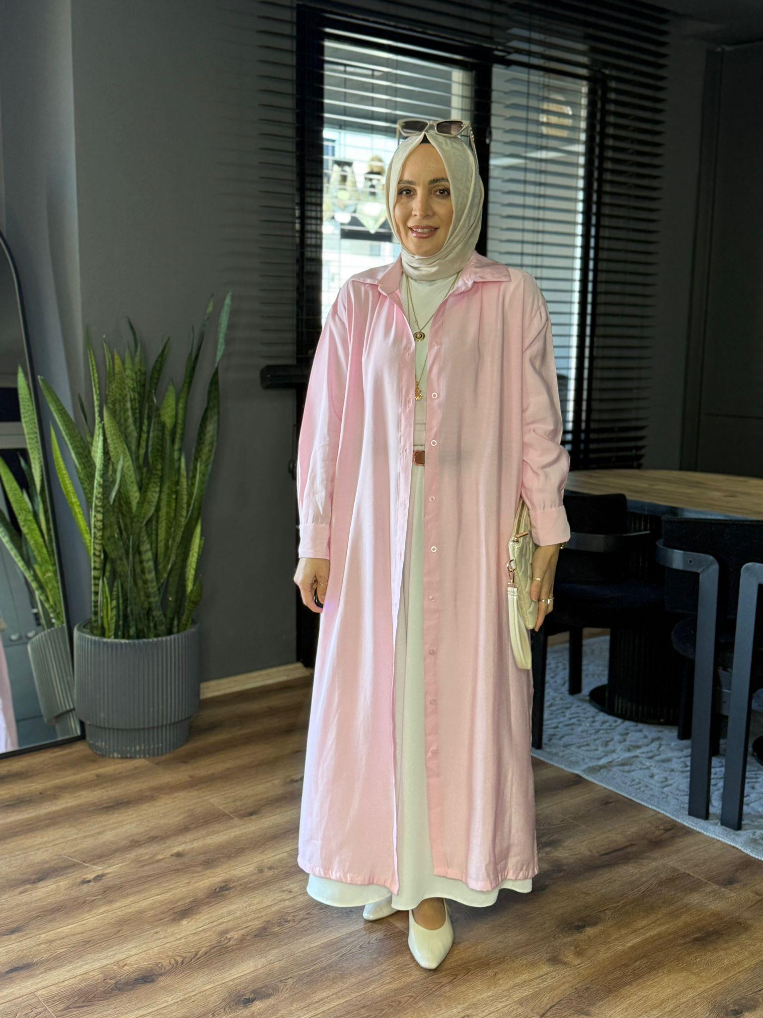 24308 TAM BOY GÖMLEK PEMBE 