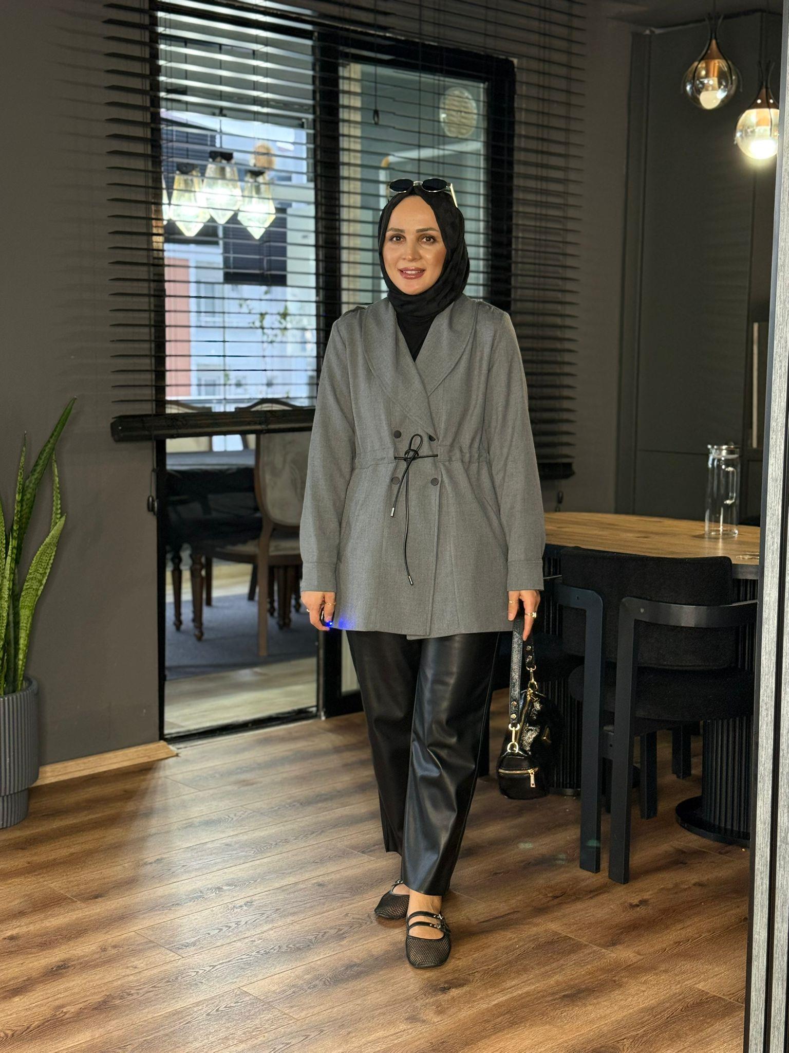2596 ASTARLI CEKET GRİ 